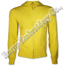 Yellow Zipper Up Hoodies